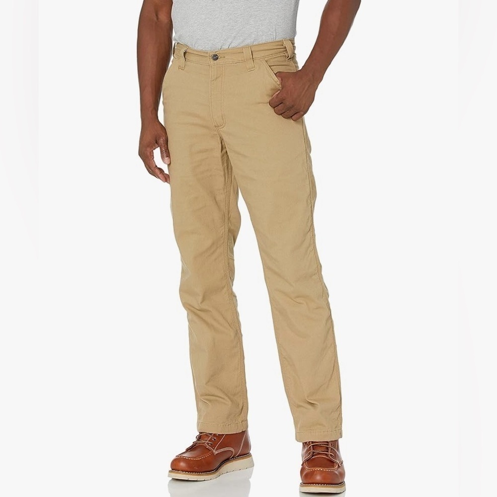 Carhartt Mens Cargo Work Heavy Duty Utility Pants Tan Size 42 x 32